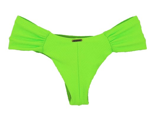 Calcinha De Biquíni Noronha Verde Neon Texturizado