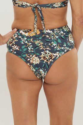 Hot Pants Maragogi Floral Verde Musgo