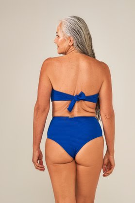 Hot Pants Itapirubá Azul Texturizado
