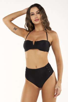Hot Pants Itapirubá Preto Canelado