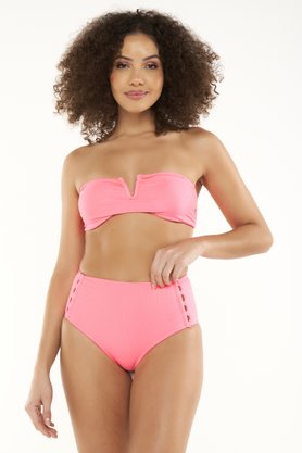 Hot Pants Itapirubá Rosa Neon Canelado