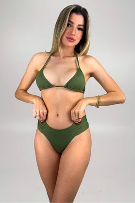 Calcinha De Biquíni Noronha Verde Musgo