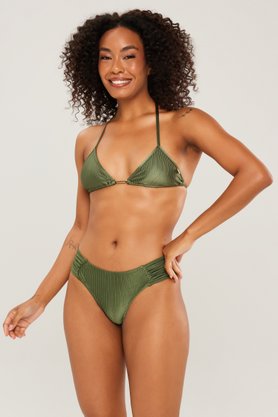 Calcinha De Biquíni Noronha Verde Musgo Éden