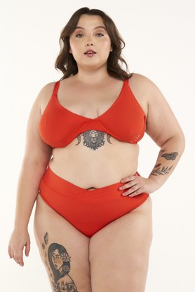 Calcinha Armação Plus Size Laranja