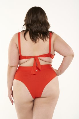 Calcinha Armação Plus Size Laranja