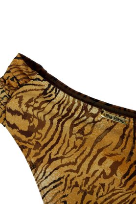Calcinha De Biquíni Praia Brava Animal Print Marrom