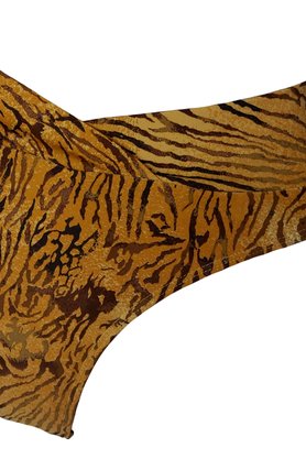 Calcinha De Biquíni Quatro Ilhas Animal Print Marrom