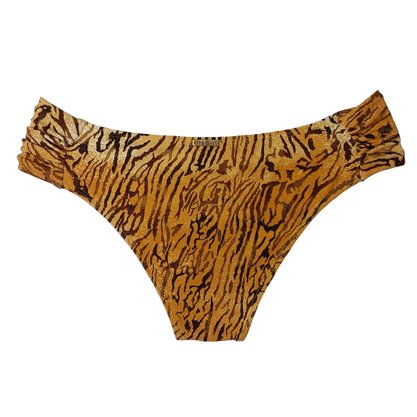 Calcinha De Biquíni Trancoso Animal Print Marrom