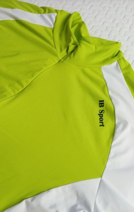 Camisa De Ciclismo Manga Longa Branca e Verde