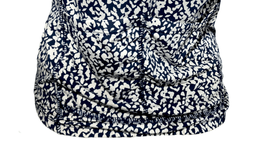 Camisa De Ciclismo Feminina Animal Print Azul