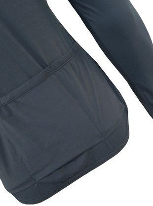 Camisa De Ciclismo Manga Longa Unissex Cinza