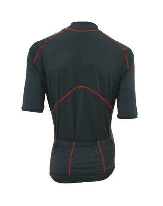 Camisa de Ciclismo Unissex Cinza Com Trama