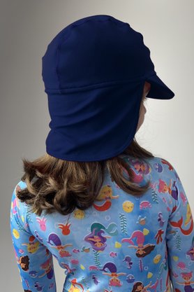 Chapéu Infantil com Proteção UV Azul Marinho