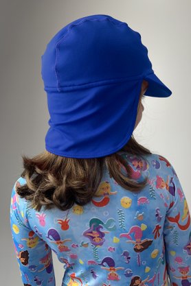 Chapéu Infantil com Proteção UV Azul Royal