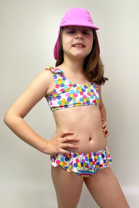 Chapéu Infantil com Proteção UV Rosa Claro