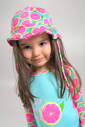 Chapéu Kids Laranjas Neon