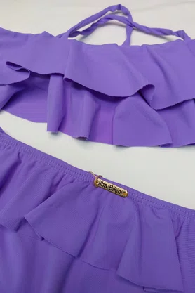 Conjunto Infantil Babados Violeta