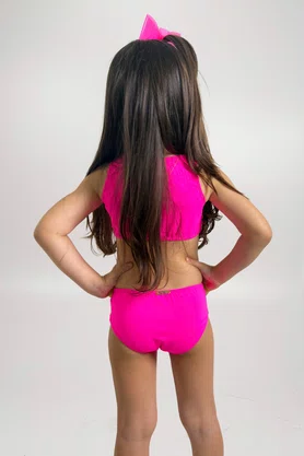 Conjunto Infantil Cores Rosa Neon