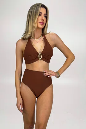 Hot Pants Brisa Choco Textura
