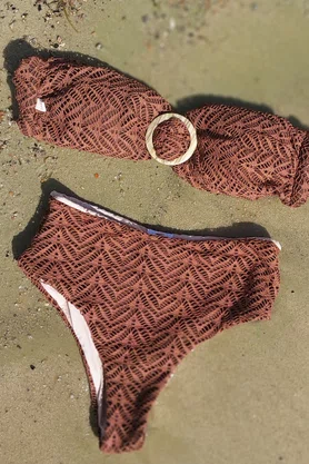Hot Pants Maragogi Renda Marrom