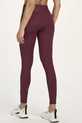 Legging Elástico Personalizado Alto Giro Marsala