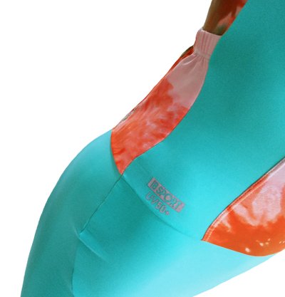 Macaquinho Ciclismo Tie Dye Laranja