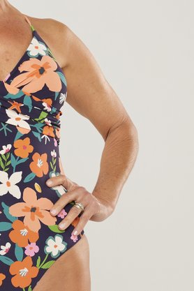 Maiô Joaquina Floral Laranja