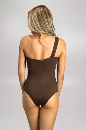 Maiô Ombro Só Marrom Isabela | Ilha Bikini