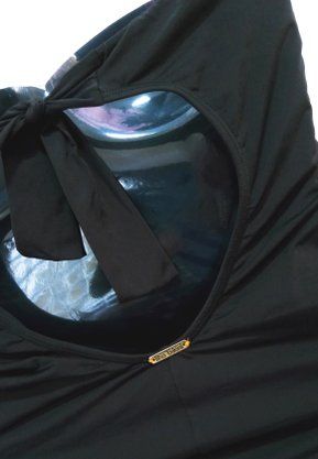 Maiô Tomara Que Caia Drapeado Preto