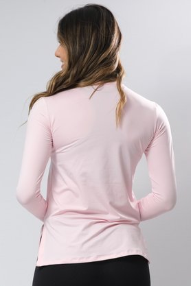 Blusa Térmica Com Fenda Lateral Rosa