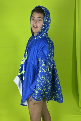 Roupão Infantil Azul Dino