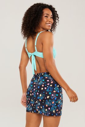 Saia Pipa Colorido Animal Print