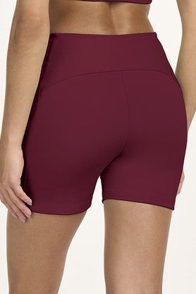 Bermuda Elástico Personalizado Alto Giro Marsala