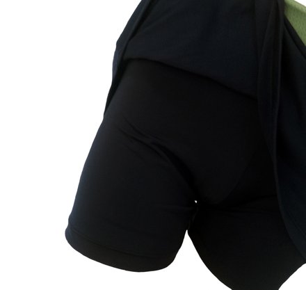 Shorts Saia Verde e Preto