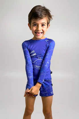 Sunga Infantil Marinho Tubarão