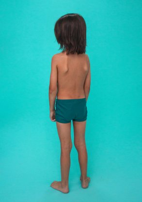 Sunga Infantil Azul Petróleo