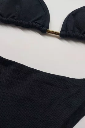 Sutiã Biquíni Farol Preto Textura