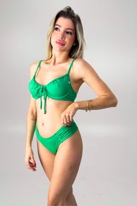 Sutiã Biquíni Pipa Verde Bandeira