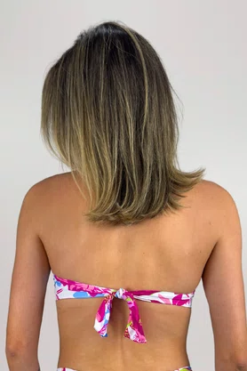 Sutiã Biquíni Zimbros Floral Rosa