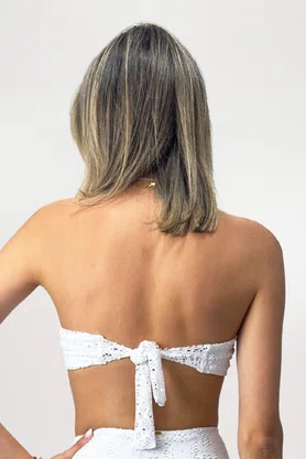 Sutiã Biquíni Zimbros Renda Branco