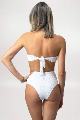 Sutiã Biquíni Zimbros Renda Branco