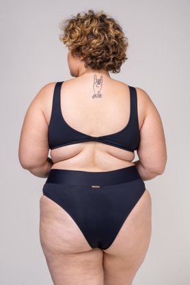 Sutiã Plus Size Com Argola Preto