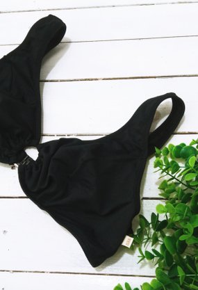Sutiã Plus Size Com Argola Preto