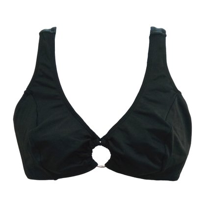 Sutiã Plus Size Com Argola Preto