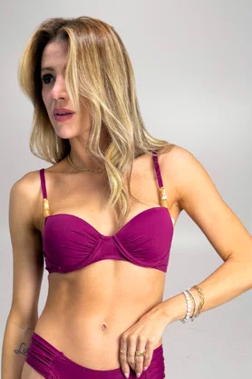Sutiã Biquíni Meia Taça Miami Bordô| Ilha Bikini