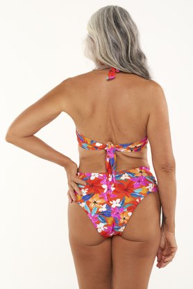Sutiã Biquíni Bombinhas Laranja Floral