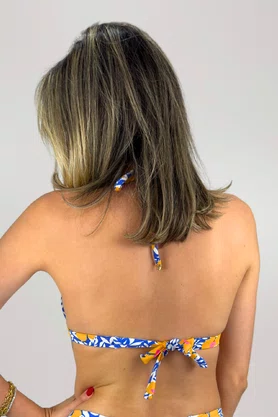 Sutiã Biquíni Noronha Floral Amarelo