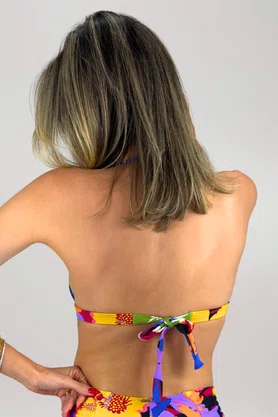 Sutiã Biquíni Noronha Floral Preto