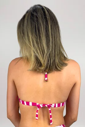 Sutiã Biquíni Noronha Listras Rosa