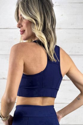 Top Cecília Azul Marinho